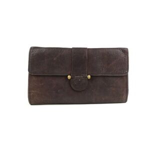 Fossil Brown Leather Trifold Wallet